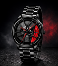Red Caliper Watch